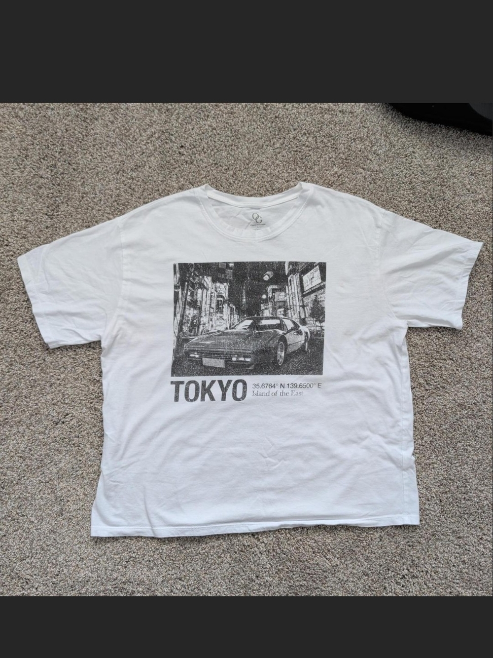 Tokyo Graphic Crewneck T-Shirt - White